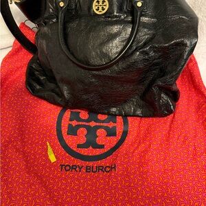 Tory Burch Black Leather Tote